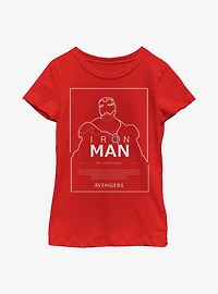 Marvel Iron Man The Invincible Youth Girls T-Shirt