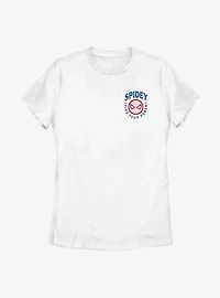 Marvel Spider-Man Spidey Faux Pocket Womens T-Shirt