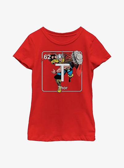 Marvel Thor Periodic Youth Girls T-Shirt