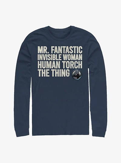Marvel Fantastic Four Stack Long-Sleeve T-Shirt