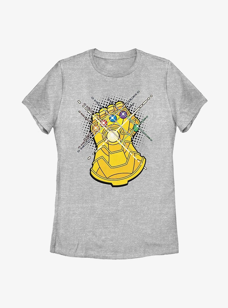 Marvel Avengers Gold Gauntlet Womens T-Shirt