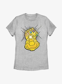 Marvel Avengers Gold Gauntlet Womens T-Shirt