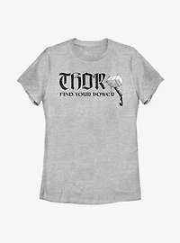 Marvel Thor Power Hammer Womens T-Shirt