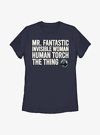 Marvel Fantastic Four Stack Womens T-Shirt