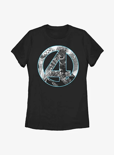 Marvel Fantastic Four Badge Womens T-Shirt