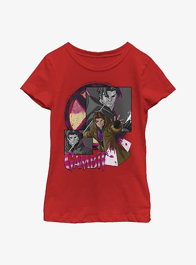 Marvel X-Men Card Panels Youth Girls T-Shirt