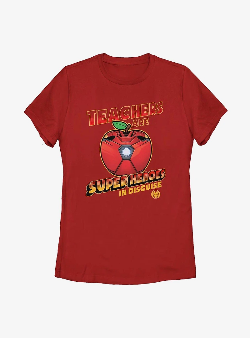 Marvel Iron Man Teachers Are Superheroes Womens T-Shirt