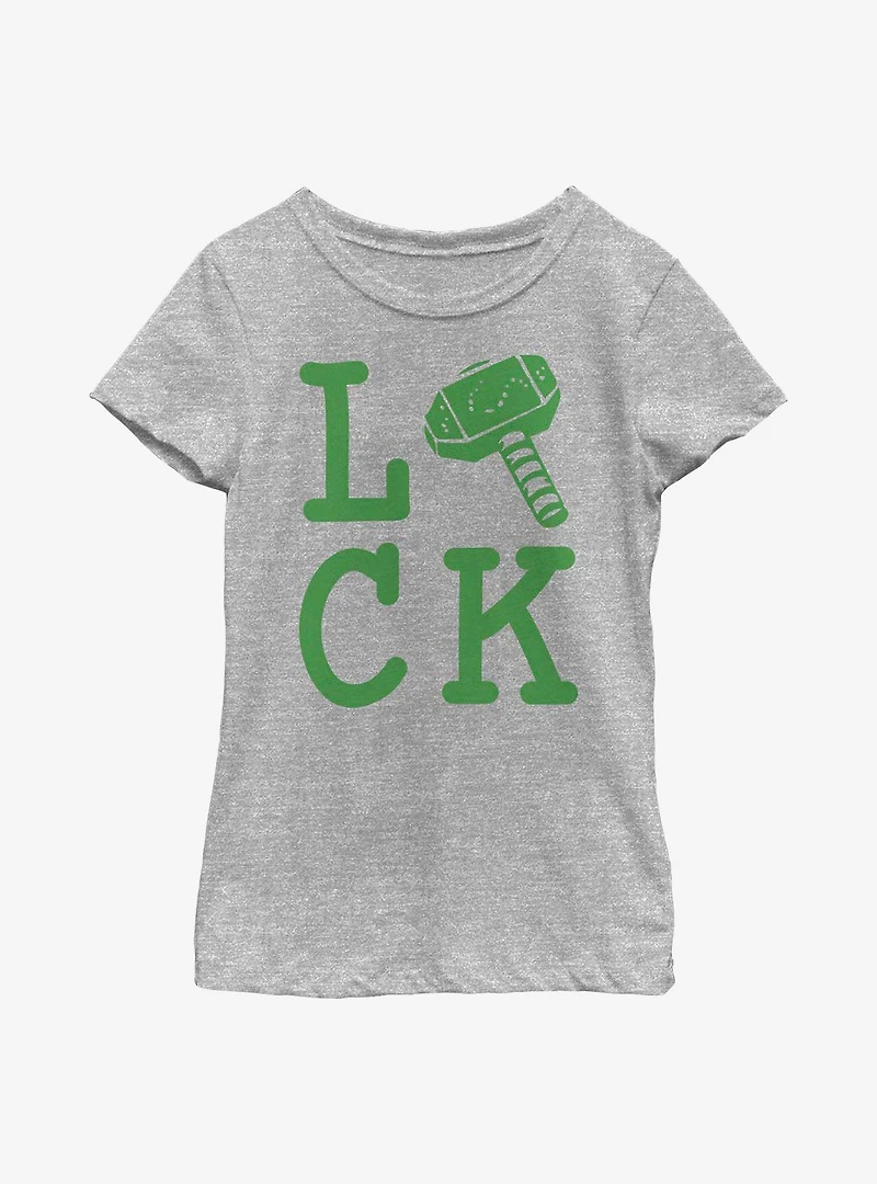 Marvel Thor God Of Luck Youth Girls T-Shirt