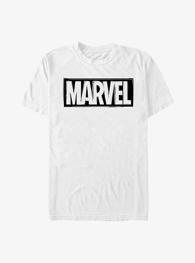 Marvel Logo Linocut T-Shirt