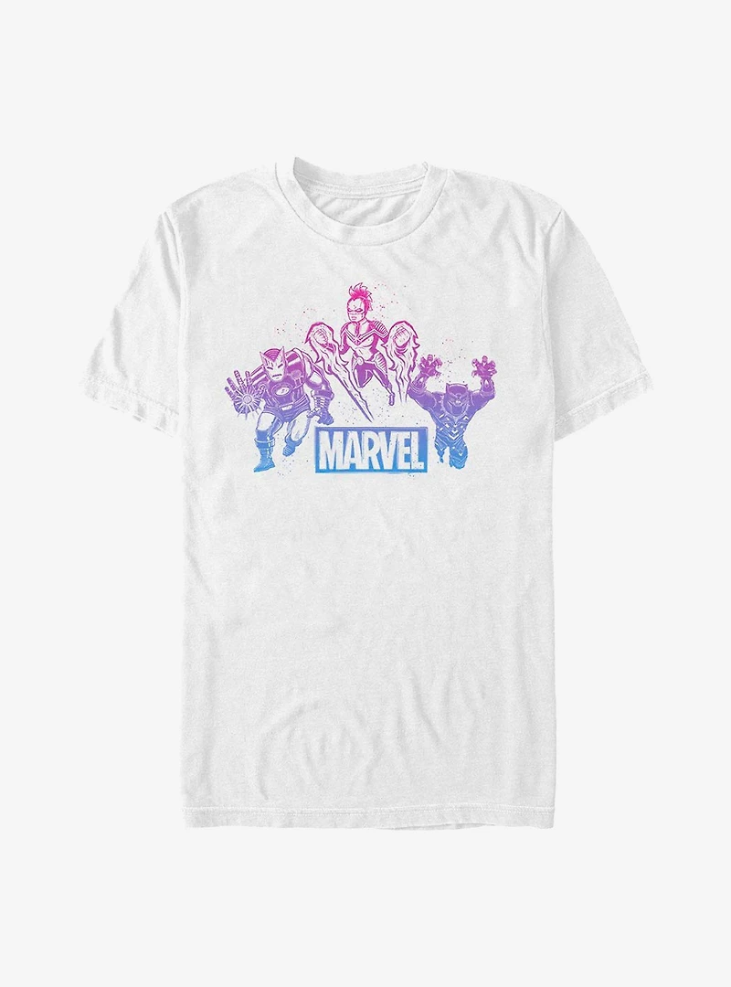 Marvel Avengers Gradient Group T-Shirt