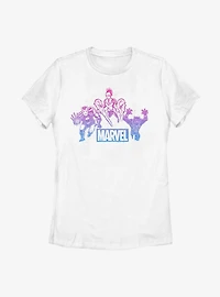 Marvel Avengers Gradient Group Womens T-Shirt