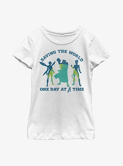 Marvel Avengers Silhouette Team Youth Girls T-Shirt