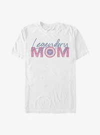 Marvel Captain America Legendary Mom Flowers T-Shirt