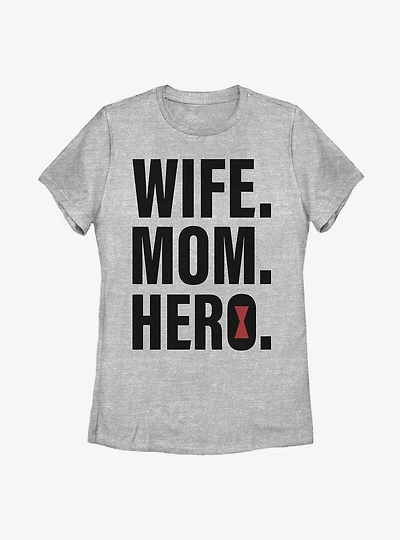 Marvel Black Widow Wife Mom Womens T-Shirt