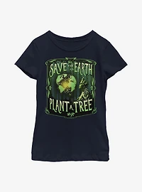 Marvel Guardians Of The Galaxy Groot Trees Save Earth Youth Girls T-Shirt
