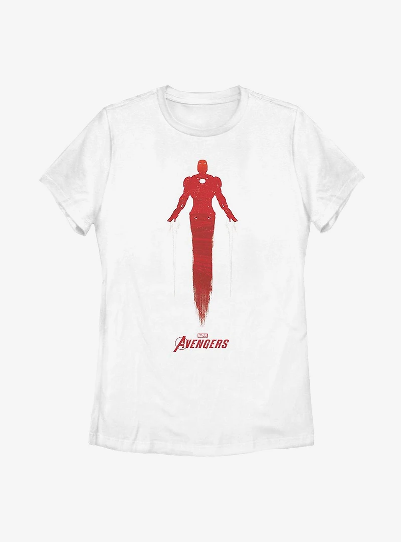 Marvel Iron Man Silhouette Womens T-Shirt