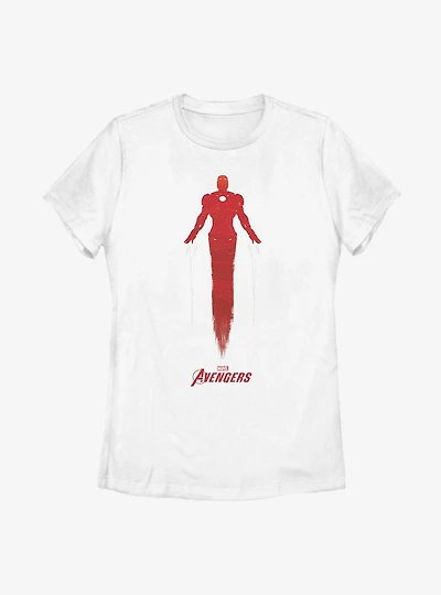 Marvel Iron Man Silhouette Womens T-Shirt
