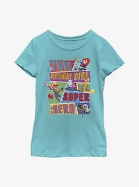Marvel Birthday Girl Youth Girls T-Shirt