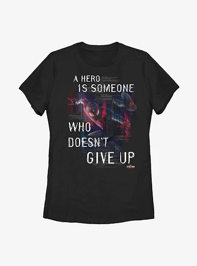 Marvel Spider-Man Setting Up Womens T-Shirt