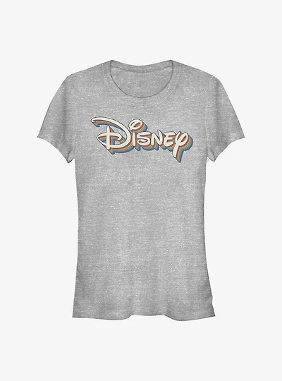 Disney Classic Retro Rainbow Logo Girls T-Shirt