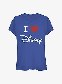 Disney Classic I Heart Logo Girls T-Shirt
