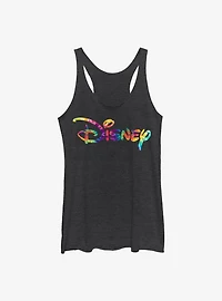 Disney Classic Tie Dye Fill Logo Girls Tank