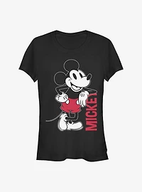 Disney Mickey Mouse Leaning Girls T-Shirt