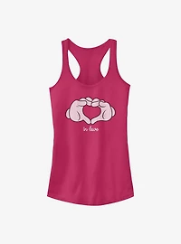 Disney Mickey Mouse Glove Heart Girls Tank