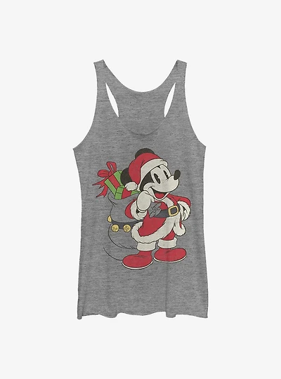 Disney Mickey Mouse Just Santa Mickey Girls Tank