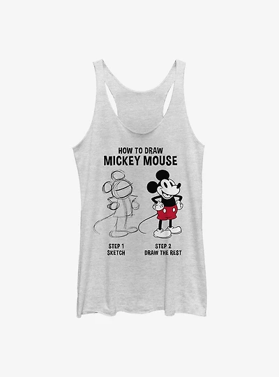 Disney Mickey Mouse Drawing Girls Tank
