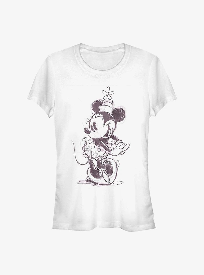Disney Minnie Mouse Sketch Girls T-Shirt