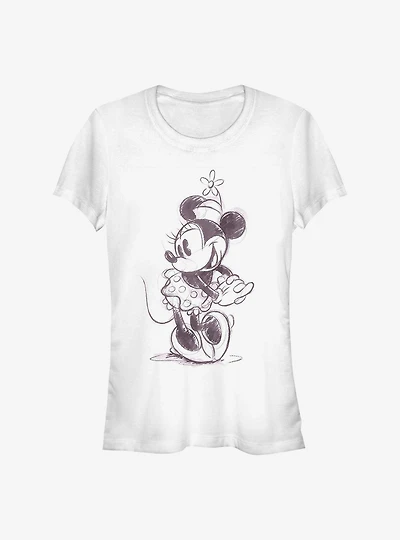 Disney Minnie Mouse Sketch Girls T-Shirt