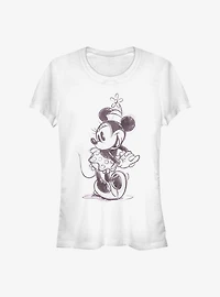 Disney Minnie Mouse Sketch Girls T-Shirt