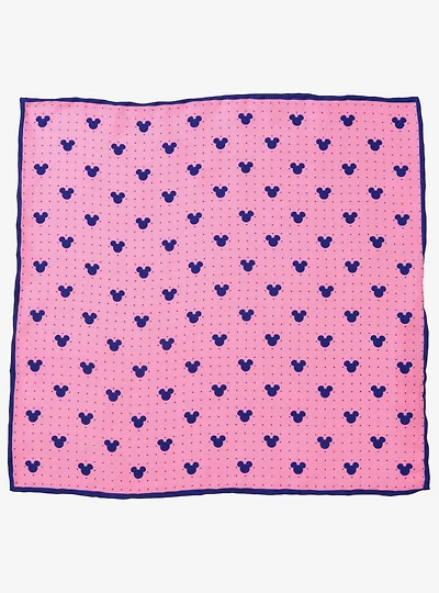 Disney Mickey Mouse Dot Pink Pocket Square