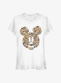 Disney Mickey Mouse Floral Girls T-Shirt