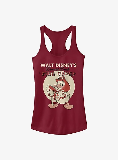Disney Donald Duck Vintage Fireman Donald Girls Tank