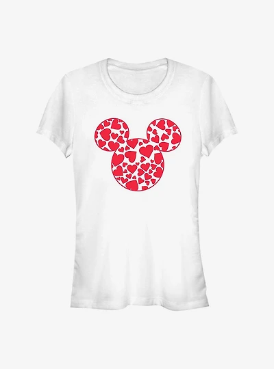 Disney Mickey Mouse Hearts Fill Girls T-Shirt