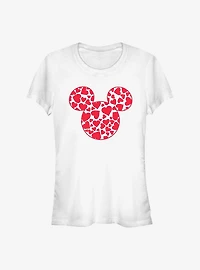 Disney Mickey Mouse Hearts Fill Girls T-Shirt