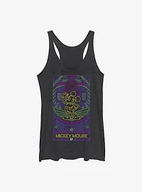 Disney Mickey Mouse Neon Line Art Girls Tank
