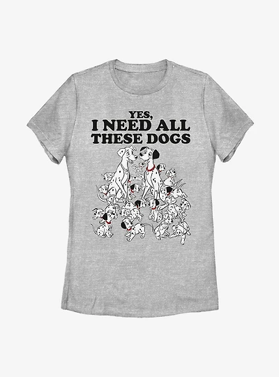 Disney 101 Dalmatians All These Dogs Womens T-Shirt