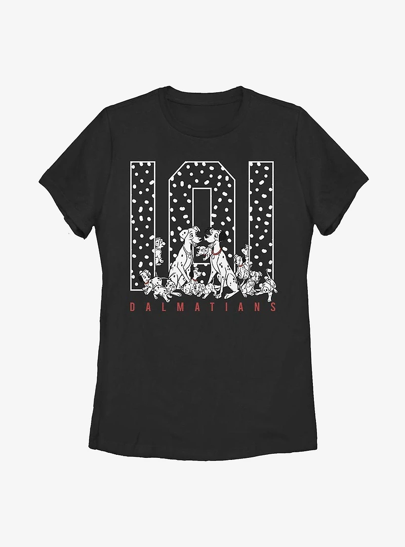 Disney 101 Dalmatians One Oh Spots Womens T-Shirt