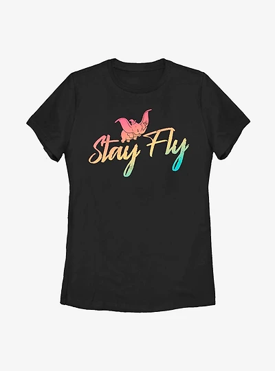 Disney Dumbo Stay Fly Womens T-Shirt