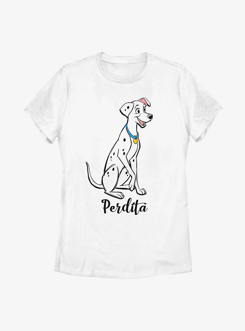 Disney 101 Dalmatians Perdita Womens T-Shirt