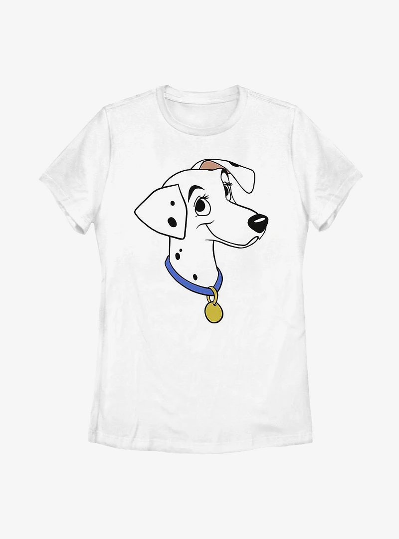 Disney 101 Dalmatians Perdita Big Face Womens T-Shirt