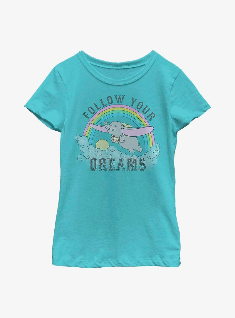 Disney Dumbo Dreaming Youth Girls T-Shirt