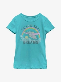 Disney Dumbo Dreaming Youth Girls T-Shirt