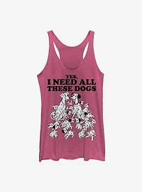 Disney 101 Dalmatians All These Dogs Womens Tank Top