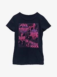 Disney Dumbo Pink Elephants Youth Girls T-Shirt