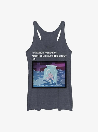 Disney Alice Wonderland Anxiety Meme Womens Tank Top