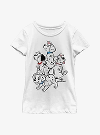 Disney 101 Dalmatians Big Pups Youth Girls T-Shirt